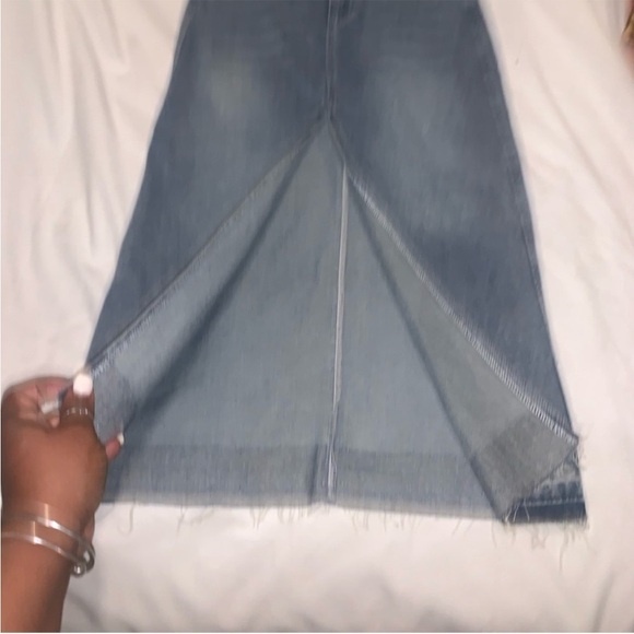 Denim Maxi High Split skirt 1/24 - Picture 2 of 5